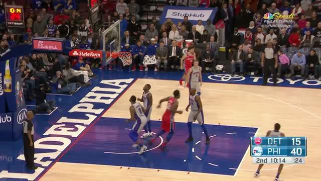 Berita video game recap NBA 2017-2018 antara Philadelphia 76ers melawan Detroit Pistons dengan skor 114-78.