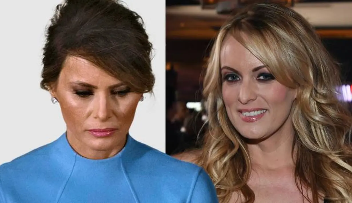 Melania Trump sama sekali belum muncul sejak Stormy Daniels mengaku pernah melakukan hubungan seksual dengan Donald Trump. (The Times)
