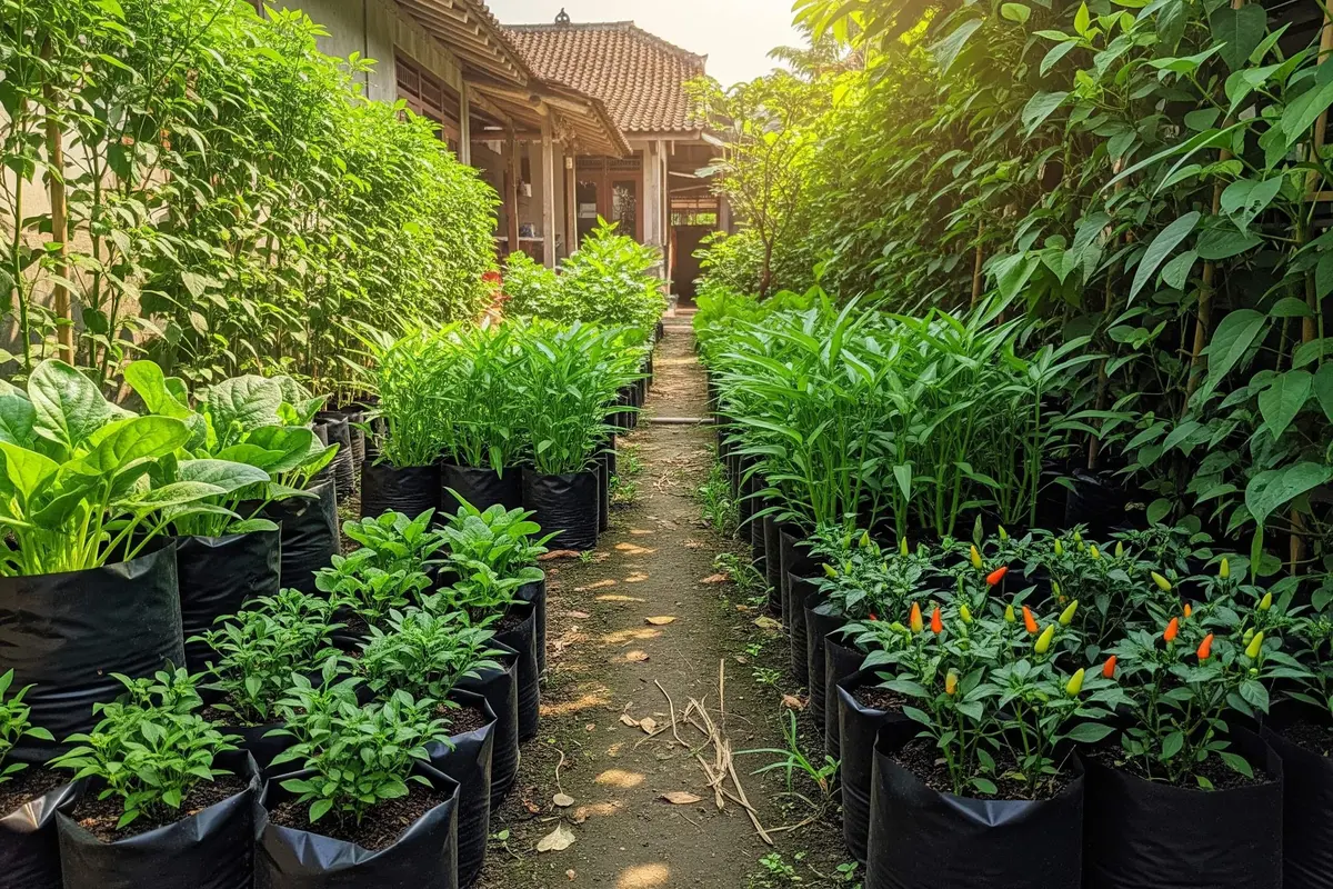 Desain Kebun Rumah di Gang Sempit Tapi Tetap Hijau