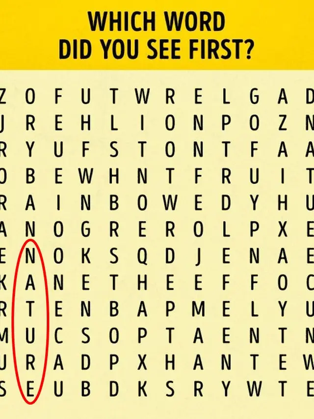 Kata Pertama yang Kamu Temukan dalam Gambar Acak Ini Dapat Ungkap Kepribadianmu