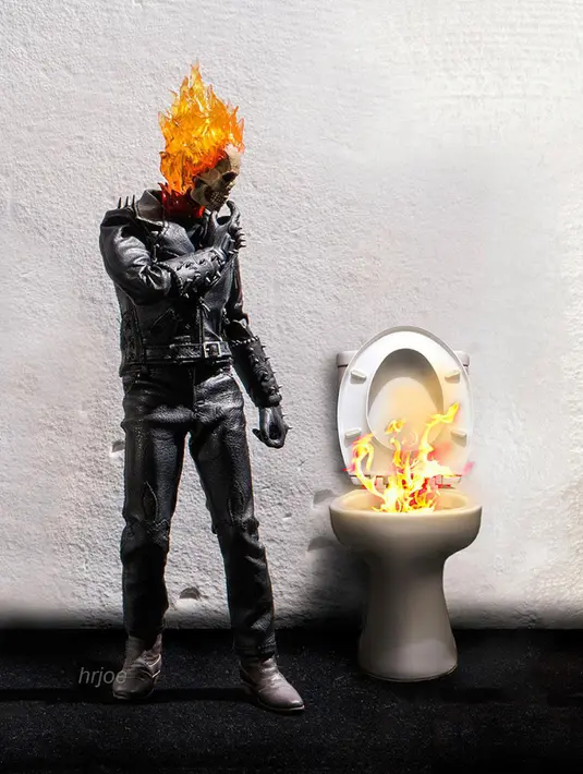Ghost Rider saja bingung sama hasil buangannya. (boredpanda.com)