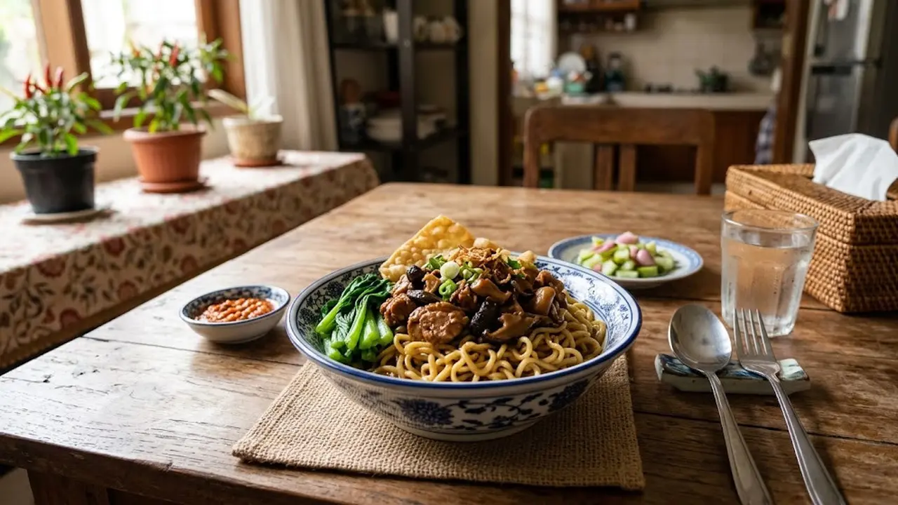 Resep Mie Ayam Jamur Rumahan yang Gurih ala Pedagang