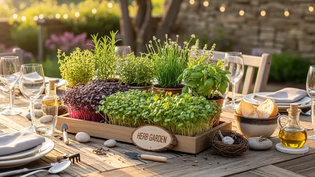 Ide Foodscape Kreatif dengan Microgreens dan Herbal/Gemini AI