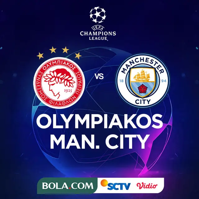 Liga Champions - Olympiakos Vs Manchester City