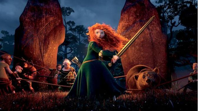 Merida dalam film animasi besutan Disney, Brave (Pinterest)