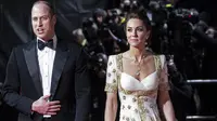 Kate Middleton dan Pangeran William menghadiri acara BAFTA 2020. (dok. JEFF GILBERT/POOL/AFP)