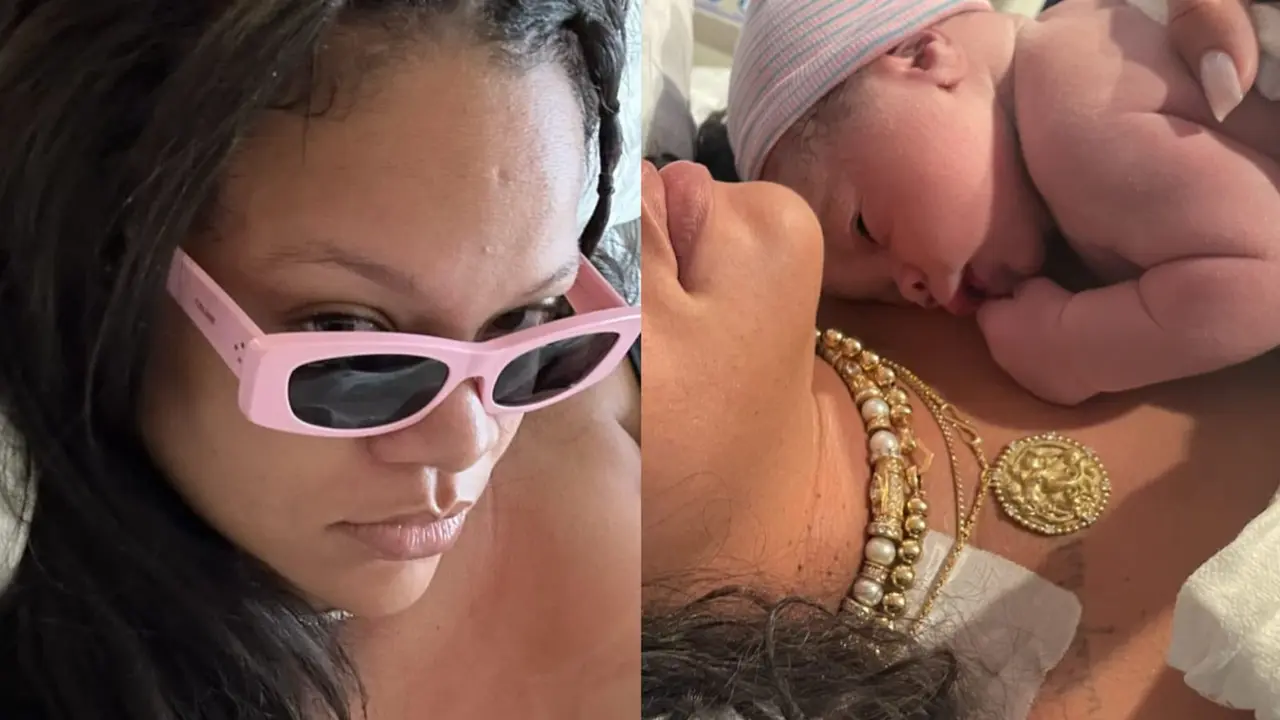 Potret Glamor Rihanna Saat Melahirkan Anak ke-2, Pakai Mutiara dan Kacamata Hitam