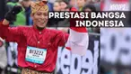 Ancha, sapaan akrab Hamzah Haruna, melakukan aksi gilanya tersebut saat ikut memeriahkan Blackmores Running Festival di Sydney, Australia.