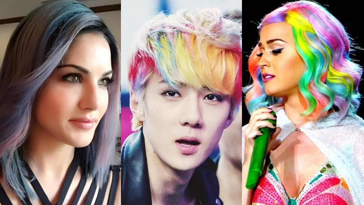 Selebriti dengan rambut mirim es krim!