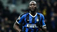 4. Romelu Lukaku (Inter Milan) - Bergabung dengan Inter Milan, Romelu Lukaku mampu menunjukan ketajamannya sebagai striker di depan gawang. Lukaku telah mencetak 17 gol Serie A di musim pertamanya bersama Inter Milan. (AFP/Isabella Bonotto)