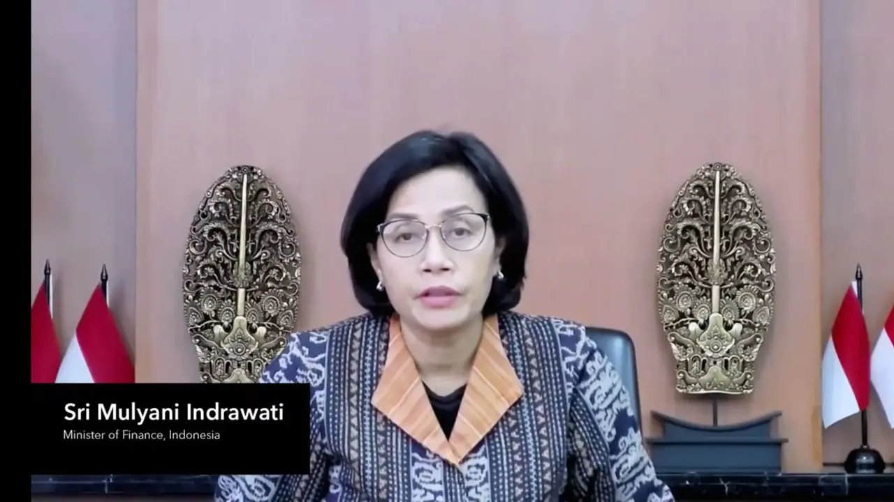 Menteri Keuangan (Menkeu) Sri Mulyani Indrawati, dalam webinar Recovery and Resilience: Spotlight on Asean Business, Senin (12/9/2022).