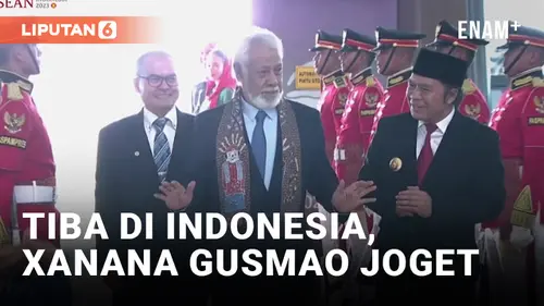 VIDEO: Xanana Gusmao Joget saat Tiba di Indonesia