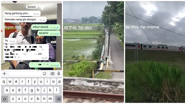 Momen Ibu Nunggu Kereta Api Anaknya Melintas, Bikin Haru ketika Lambaikan Tangan