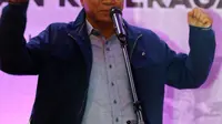 Ketua MPR Zulkifli Hasan, memberikan sambutan saat menghadiri acara Tasyakuran Milad 86 Tahun Pemuda Muhammadiyah di Pusat Dakwah Muhammadiyah, Jakarta, Sabtu (5/5). (Liputan6.com/Johan Tallo)