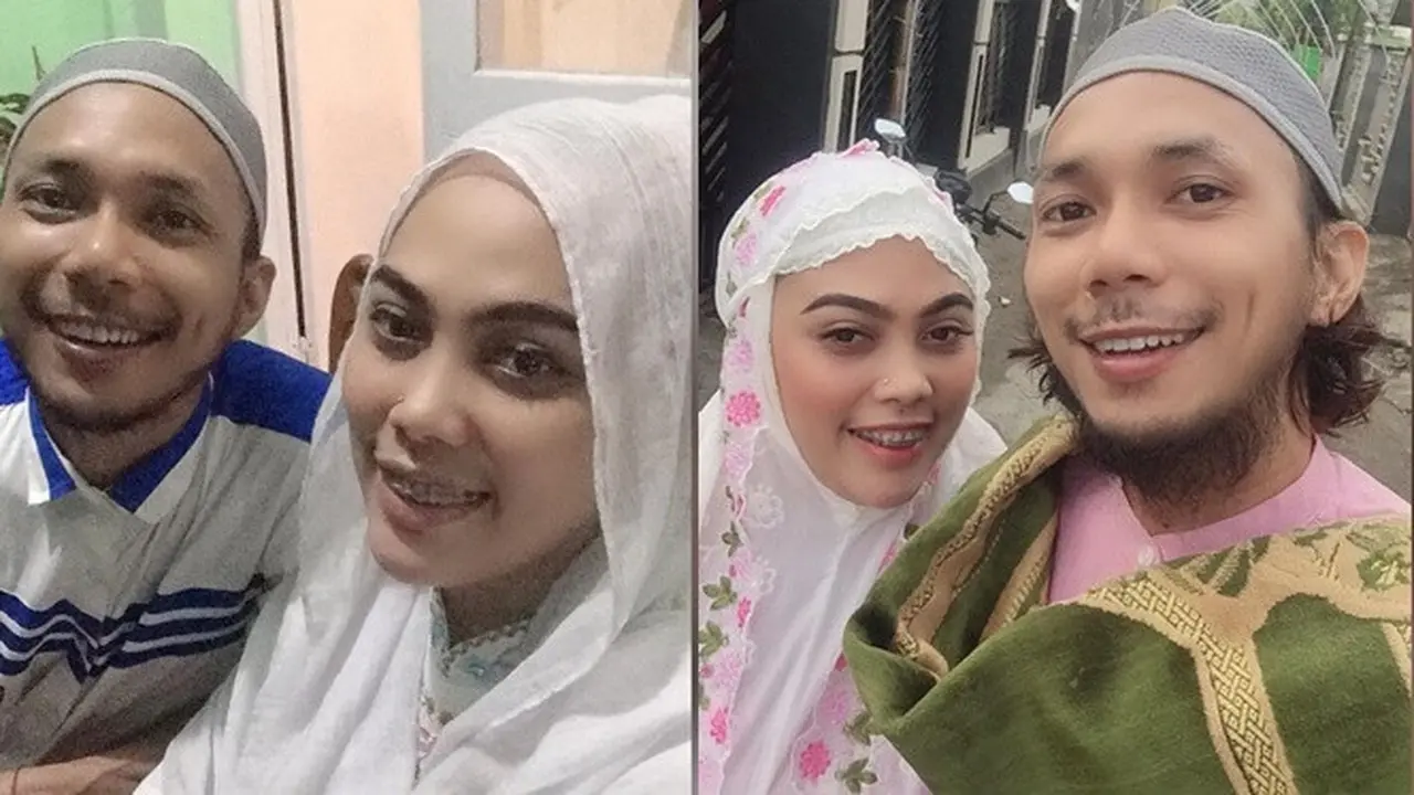 7 Potret Kebersamaan Norman Kamaru dan Istri Tampil dalam Busana Muslim