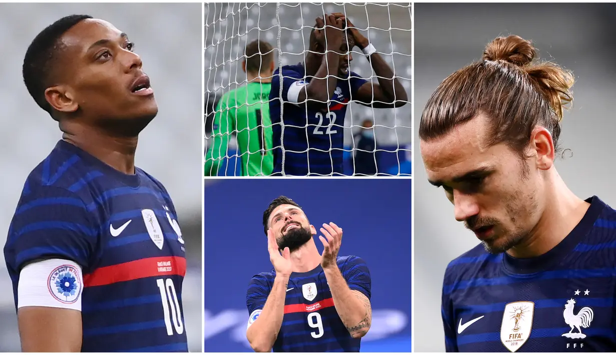 Para pemain Prancis tak mampu menutupi rasa kecewa usai menelan kekalahan di kandang sendiri saat menjamu Finlandia pada laga uji coba di Stade de France. Finlandia sukses membungkam Antoine Griezmann dkk dengan dua gol tanpa balas.