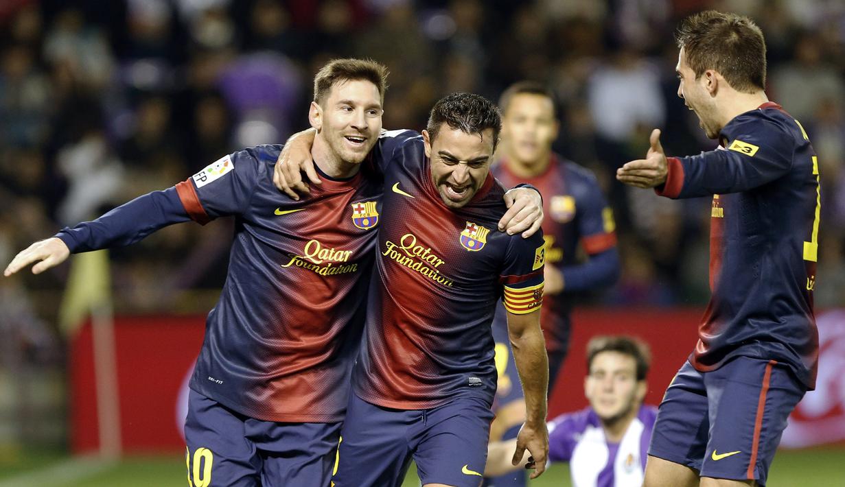 2. Barcelona - Mendiang Tito Vilanova menjadi satu diantara banyak aktor yang menjadikan Barcelona sukses menjuarai La Liga 2012/2013. Poin 100 berhasil digapai dengan skuad yang sangat seimbang. (AFP/Cesar Manso)