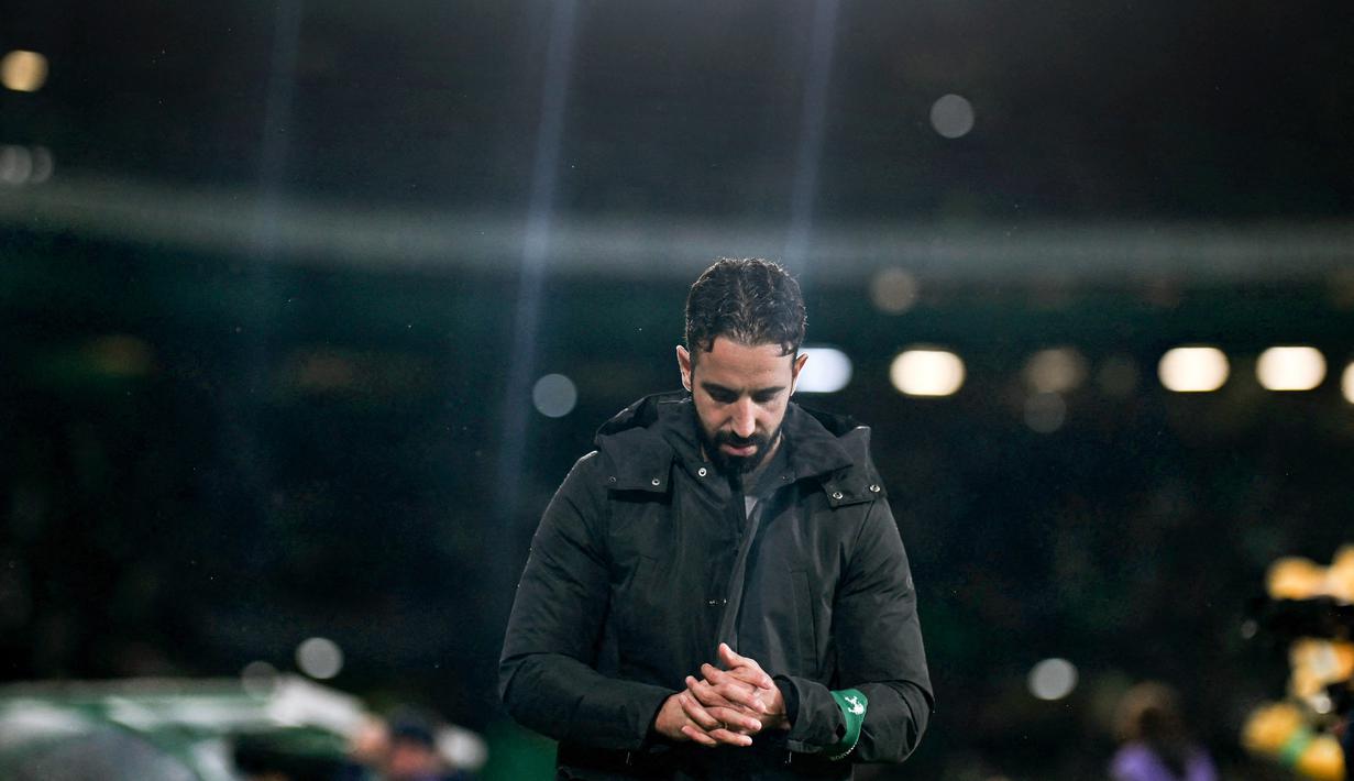 Ruben Amorim menorehkan kemenangan fantastis dalam momen-momen terakhirnya bersama Sporting CP sebelum merapat ke Manchester United. (AFP/Patricia De Melo Moreira)