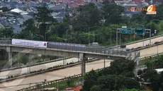 Ruas jalan tol ini tersambung dengan Ruas JORR W1 yaitu Puri Indah-Kamal dan Jalan Tol Prof Dr Sediyatmo. (Liputan6.com/Andrian M Tunay)