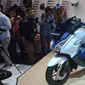 Honda Forza 250 melantai di GIIAS 2018 (Arief/Liputan6.com)