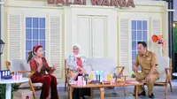 Menteri Ketenagakerjaan Ida Fauziyah di acara Mari Ngobrol Santai Bersama UMKM (Markas UMKM) Shopee Indonesia.