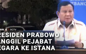 Prabowo Panggil Pejabat Negara ke Istana
