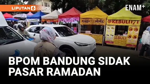 VIDEO: Temuan BPOM Bandung di Pasar Ramadan, Ada Makanan Mengandung Formalin