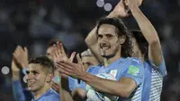 Zona Conmebol telah memastikan 4 wakilnya lolos ke Piala Dunia 2022 Qatar yang berlangsung pada akhir November hingga akhir Desember 2022. Dua wakil terakhir yang memastikan lolos adalah Ekuador dan Uruguay. Mereka menyusul dua langganan, Brasil dan Argentina. (AP/Pool/Raul Martinez)