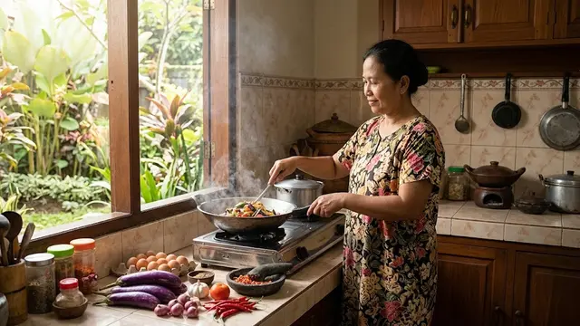 Resep Terong Tumis Telur untuk Menu Sederhana Tanpa Daging/AI Generated