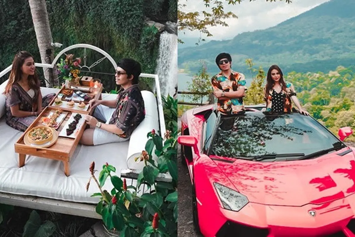 7 Potret Aurel Hermansyah dan Atta Halilintar di Bali, Mobil Mewahnya Jadi Sorotan