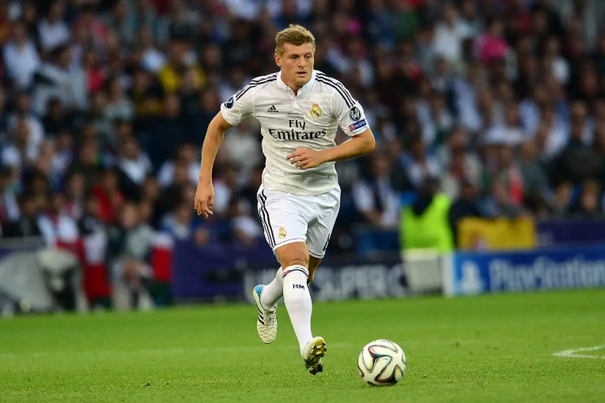 Gelandang Real Madrid Toni Kroos