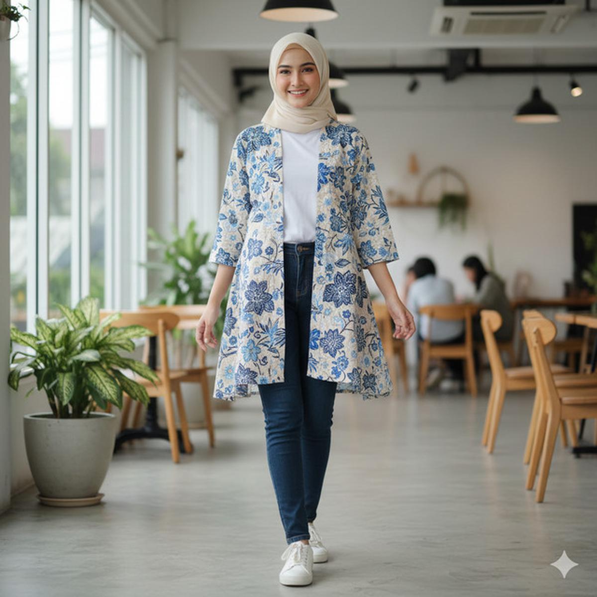 7 Model Atasan Batik Cardigan, Perpaduan Tradisional dan Modern yang Cocok untuk Berbagai Kesempatan