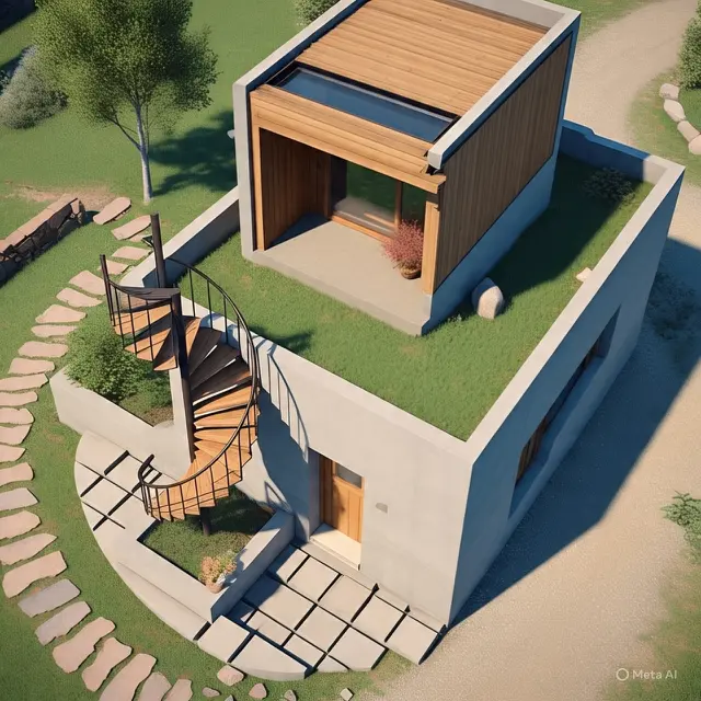 Rumah Rooftop Sederhana
