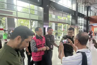 Eks Mendikbudristek Nadiem Anwar Makarim Hadir sidang lanjutan korupsi Chromebook. (Liputan6.com/Muhammad Radityo)