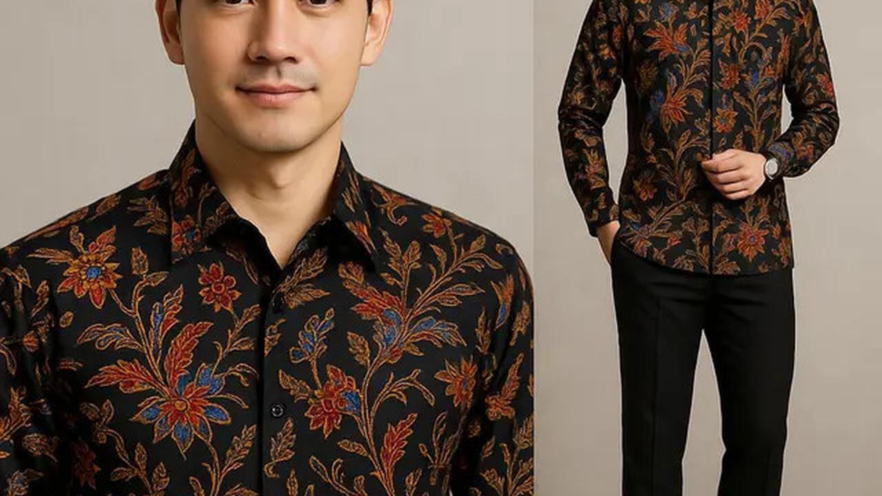 10 Model Baju Batik Pria Kombinasi Hitam, Ini Padu Padan yang Bikin Kamu Tampil Keren saat Kondangan