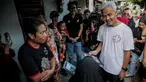Capres nomor urut 3, Ganjar Pranowo lari pagi usai menginap di rumah warga di Kelurahan Slerok, Kecamatan Tegal Timur, Kota Tegal, Jawa Tengah, Kamis (11/1/2024). (Liputan6.com/Faizal Fanani)