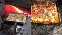 Unik Sekaligus Kreatif, Pria Ini Gunakan Lava Gunung Api Untuk Memanggang Pizza. (Sumber: Instagram/pizzapacayadedavid)