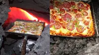 Unik Sekaligus Kreatif, Pria Ini Gunakan Lava Gunung Api untuk Memanggang Pizza