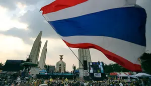 Ilustrasi bendera Thailand (AP/Sakchai Lalit)