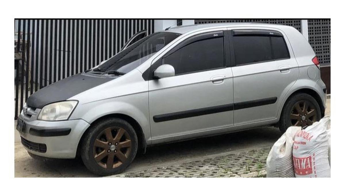 Hyundai Getz milik Anthony Ginting yang hilang (Twitter: Anthony Ginting)