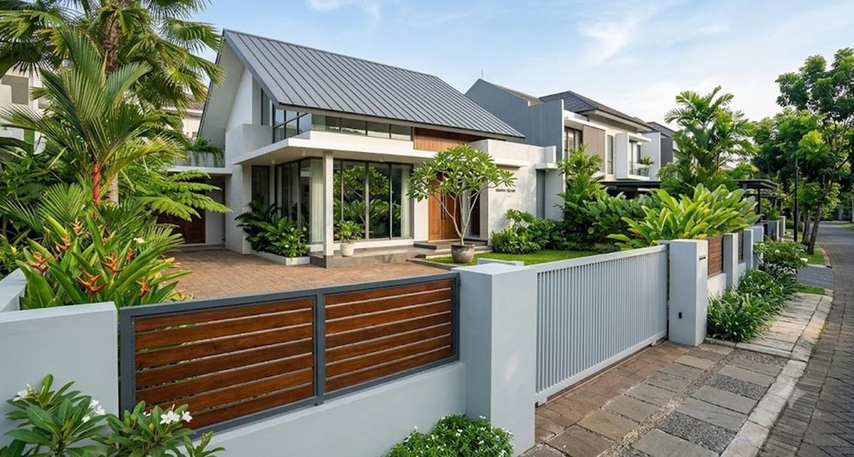 Warna Cat Pagar yang Bikin Rumah Terasa Sejuk (AI Generated)
