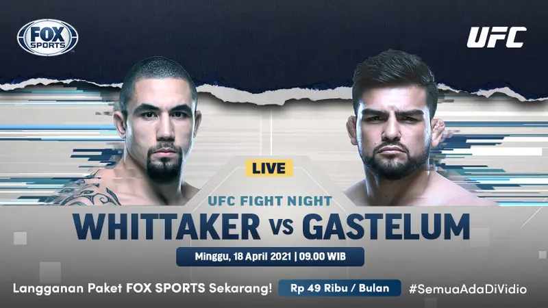 Jadwal dan Live Streaming UFC Vegas 24 di FOX Sports Eksklusif