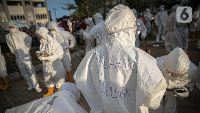 FOTO: Pesan Nakes dalam Peringatan 1 Tahun RSDC Wisma Atlet