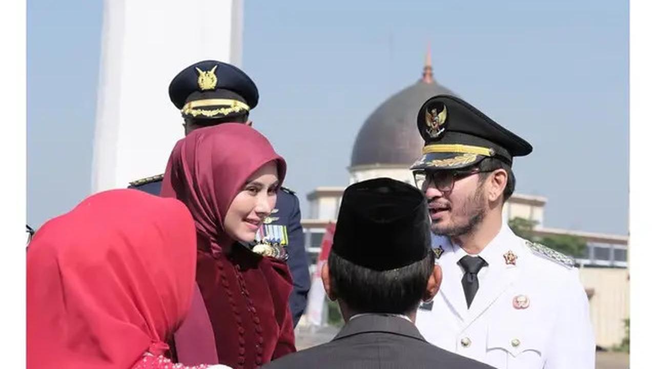 7 Potret Syahnaz Sadiqah di Upacara HUT ke-80 RI, Perdana sebagai Istri Bupati