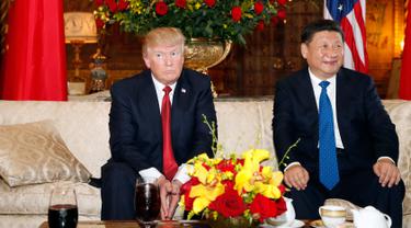 20170406-Donald Trump Bertemu dengan Xi Jinping di Florida-AP