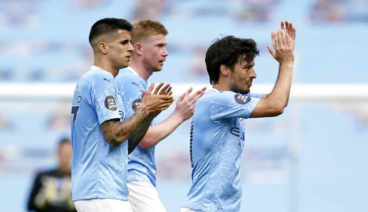 Gelandang asal Spanyol itu akan meninggalkan klub yang bermarkas di Stadion Etihad setelah Liga Champions musim ini selesai. (AP Photo/Dave Thompson, Pool)
