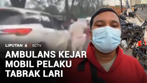 Ambulans Kejar Mobil Pelaku Tabrak Lari