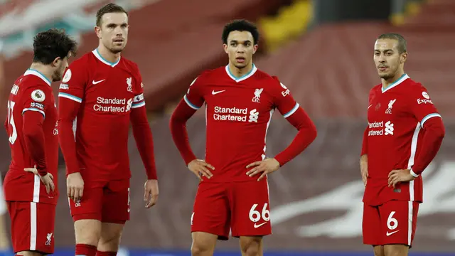 FOTO: Kala Juara Bertahan Liga Inggris Liverpool Dipecundangi Brighton & Hove Albion