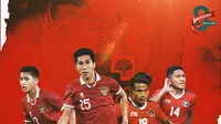 Timnas Indonesia - Fajar Fathur Rahman, Irfan Jauhari, Taufany Muslihuddin, Titan Agung (Bola.com/Adreanus Titus)