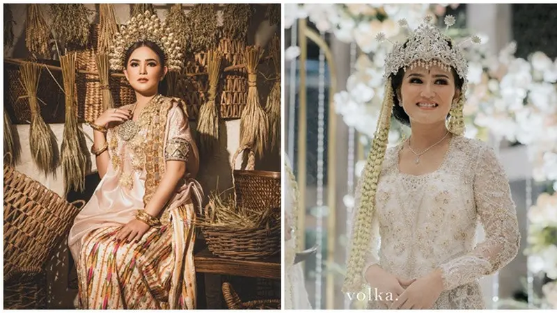 6 Potret Masayu Clara dalam Balutan Baju Adat dari Prewedding Sampai Menikah